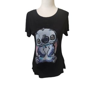 Disney Lilo and Stitch Black Stitch Top